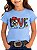 T shirt stable brand infantil Love azul bebe - Imagem 2