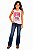 Regata stable brand infantil cowgirls barbie rosa - Imagem 1