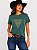 T-Shirt feminina stable brand florao verde estonada - Imagem 1