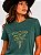 T-Shirt feminina stable brand florao verde estonada - Imagem 2