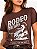 T-Shirt feminina stable brand rodeo dreams (marrom) - Imagem 2