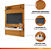 Painel para TV EDNaté 70 Polegadas 1,80x2,40m Ripado com Nicho Arbo Color Nature - Imagem 4