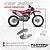 Par Suporte Elevado Pedaleira Crf250f Motocross Factory Mx - Imagem 2