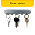Suporte Porta 6 Chaves Pendurico Penduricalho Pendurar Full - Imagem 2