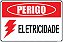 Placa de Sinalização - Perigo Eletricidade 15x20cm - Imagem 1