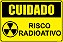Placa de Sinalização - Cuidado Risco Radioativo 30x20cm - Imagem 2