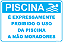 Proibido Entrar na Piscina - 20x30cm - Imagem 1