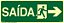 Placa Fotoluminescente S13 Rota de Fuga Complementar à Direita - Imagem 1
