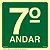 Placa de sinalização Fotoluminescente S17 Pavimento 7º Andar - Imagem 1