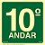 Placa de sinalização Fotoluminescente S17 Pavimento 10º Andar - Imagem 1