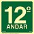 Placa de sinalização Fotoluminescente S17 Pavimento 12º Andar - Imagem 1