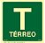 Placa de sinalização Fotoluminescente S17-T Térreo - Imagem 1