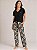 Pijama feminino meia estação com calça e camiseta - Imagem 9