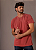 Camiseta Básica Estonada Vermelha - Imagem 1