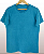 Camiseta Básica Estonada Turquesa - Imagem 1