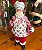 PAPAI NOEL EM PE BCO/VRM 30cm COZINHEIRO - Imagem 1
