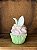 CUPCAKE EM RESINA DECORATIVA (ROSA VERDE) 15cm - Imagem 3