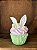 CUPCAKE EM RESINA DECORATIVA (ROSA VERDE) 15cm - Imagem 1