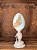 RESINA OVO C/PEDESTAL (BEGE LARANJA) 21,2cm - Imagem 1