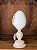 RESINA OVO C/PEDESTAL (BEGE LARANJA) 21,2cm - Imagem 3