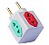 ADAPTADOR CUBO 4 SAIDAS 10A/20A - Imagem 1