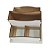Porta Guardanapo MDF Branco Kit c/5, 3 Partições para Festas - Imagem 4