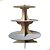 Torre Porta Doces 3 Andares  Em  MDF Branco com Discos. - Imagem 1
