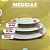 Bandeja Para Bolo em MDF Branco Kit C/3 com Pés Desmontáveis - Imagem 4