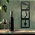 Aplique Decorativo Garrafa de Wine Derramando Em MDF 20x20cm Preto - Imagem 2
