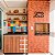 Cantinho Do Churrasco Garfo em Mdf Preto Kit Aplique 34x20 cm - Imagem 5