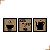 Placa Quadro Decorativo Bule, Aceita um Café, Xicára Em MDF 20x20cm Kit 3 - Imagem 1