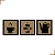 Placa Quadro Decorativo Bule, Hora do Café, Xicára Em MDF 20x20cm Kit 3 - Imagem 1