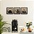 Placa Quadro Decorativo Bule, Moedor, Xicára Em MDF 20x20cm Kit 3 - Imagem 2
