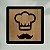 Placa Quadro Decorativo Panela, Chapéu Bigode, Taça Em MDF 20x20cm Kit 3 - Imagem 7