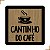 Placa Quadro Decorativo Cantinho do Café Em MDF 20x20cm - Imagem 1