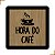 Placa Quadro Decorativo Hora do Café Em MDF 20x20cm - Imagem 1