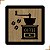 Placa Quadro Decorativo Moedor de Café Em MDF 20x20cm - Imagem 1
