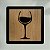 Placa Quadro Decorativo Taça Em MDF 20x20cm - Imagem 6