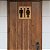 Placa de Sinalização Sanitário Banheiro em Mdf Adesivado 20X20cm 3700 - Imagem 4