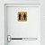 Placa de Sinalização Sanitário Banheiro em Mdf Adesivado 20X20cm 3700 - Imagem 2