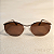 Óculos de Sol Oval Dourado com Lente e Café Marrom – Rio de Janeiro | TOVE & CO - Imagem 1