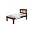 Cama Solteiro Madeira Maciça Itália - Imagem 2