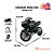 Miniatura Moto Kawasaki Ninja H2 R Escala 1:8 Grande - Imagem 3