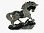 Escultura de cavalo em pedra semi-preciosa - xisto de esmeralda - obra de arte - Imagem 8