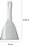 Espátula Reta 5" Inox Profissional com Cabo de Plástico Chapa Lanche Chapeiro Cozinha Churrasco - Imagem 3