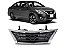 Grade Dianteira Nissan Versa 2015 2016 2017 2018 2019 Com Friso Cromado - Imagem 1