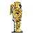 Blocos de Montar Astronauta Spaceman Gold - Imagem 3