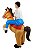 Fantasia Inflável de Cavalo com Cavaleiro – Infantil e Adulto - Imagem 3