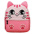 Mochila Infantil Pink Cat 3D - Aventuras Animais - Imagem 1