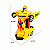Carro a Pilha Vira Robô Emite Som e Luz Brinquedo Amarelo - Imagem 5